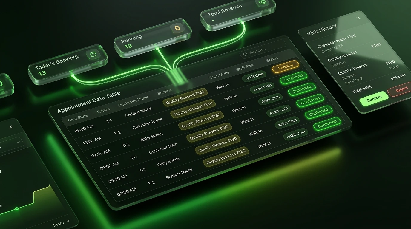 Service Appointments, Order Fulfillment & Inventory 3D Timeline Stage